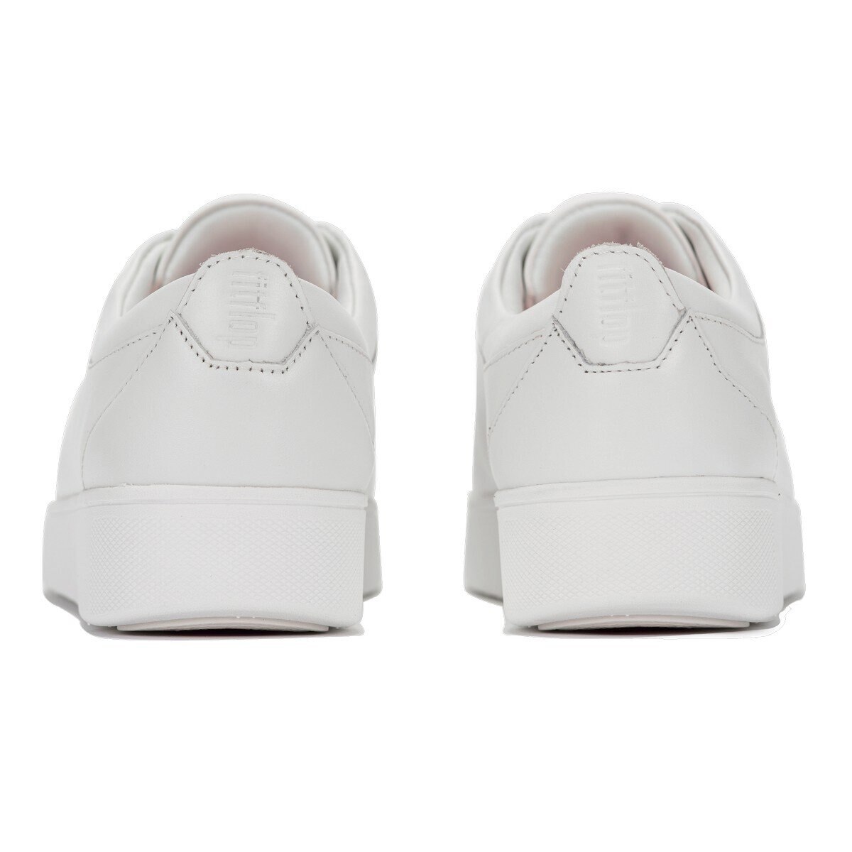 Fitflop 女皮革低筒休閒鞋 白