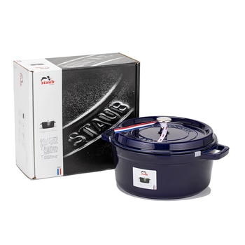 Staub 搪瓷鑄鐵圓鍋 26公分 藍色 Staub 搪瓷鑄鐵圓鍋 26公分 藍色
