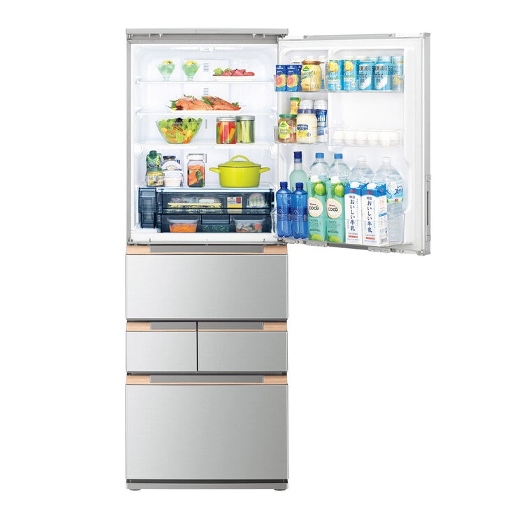 夏普 457公升自動除菌離子左右開任意門冰箱 星鑽銀 SJ-MW46HT-S