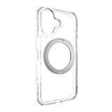 MAGEASY MagStand 360 M 磁吸旋轉支架防摔手機殼 iPhone 17 (透明) + 鏡頭保護貼Lenz(天藍) + Vetro 9H 鋼化玻璃保護膜