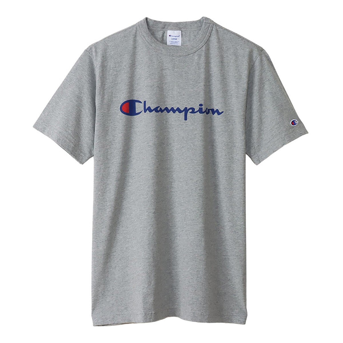 Champion 男短袖上衣 淺灰