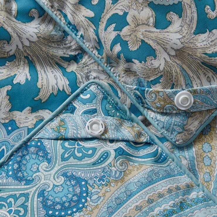 Hotel Grand 雙人白鵝絨可水洗子母被 180公分 X 210公分 藍