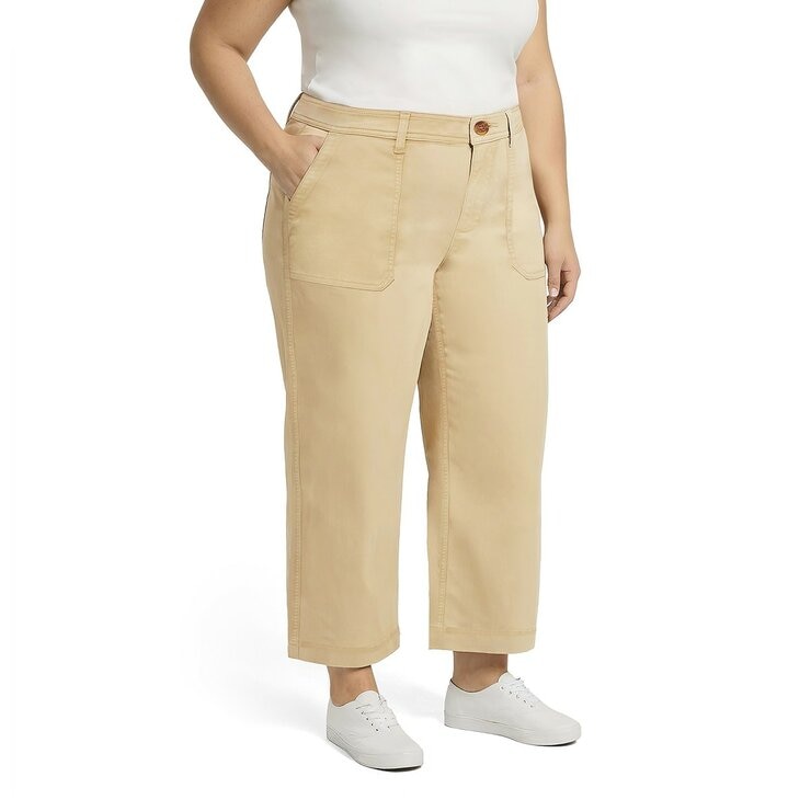GAP 女九分褲 米