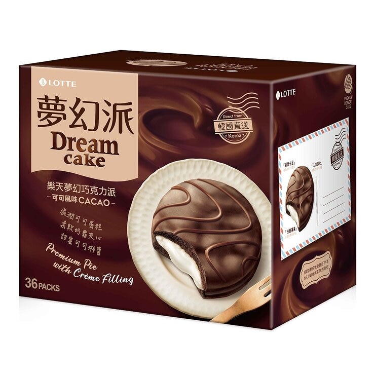 樂天 夢幻巧克力派 可可風味 34公克 X 36顆