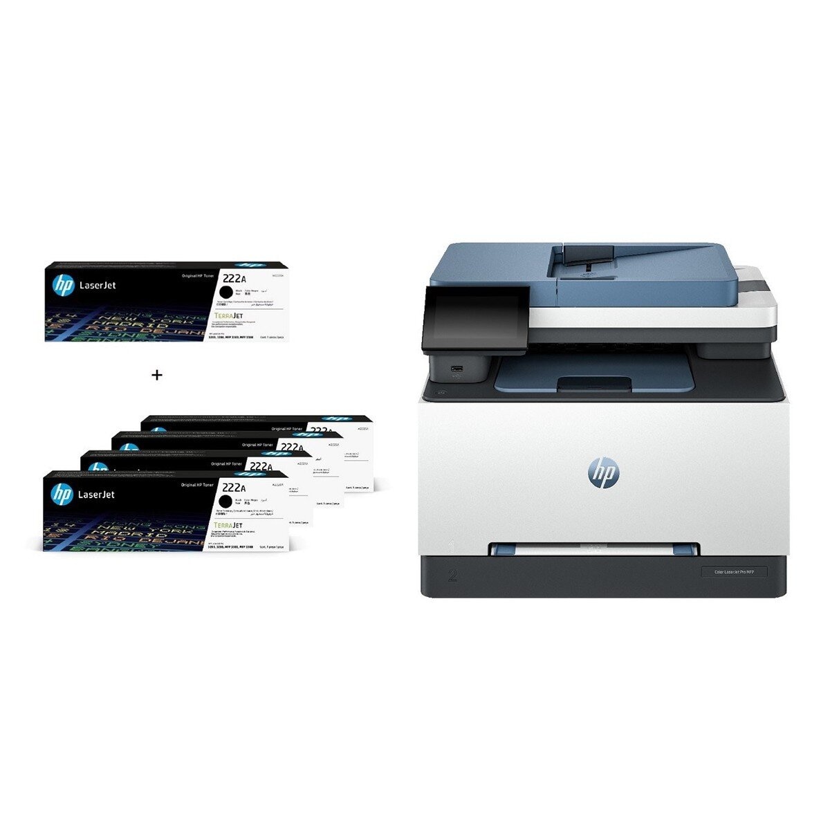 HP 彩色雷射多功能事務機 3303sdw 含1黑3彩 + 1黑碳匣