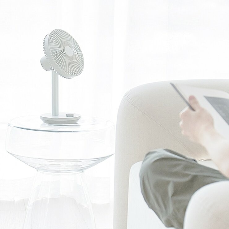 LUMENA FAN STAND4 桌上型擺頭隨行風扇 2件組