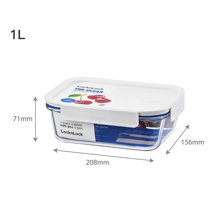 樂扣樂扣 新美學玻璃保鮮盒 含蓋10件組