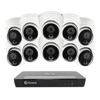 Swann 4K 半球型攝影機 X 10 + 16通道NVR套裝 Swann 4K 半球型攝影機 X 10 + 16通道NVR套裝