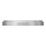 MAGEASY Odyssey Stand M 超軍規防摔磁吸支架手機殼 iPhone 17 Pro Max(皮革午夜) + 鏡頭保護貼Lenz(白色) + Vetro 9H 鋼化玻璃保護膜
