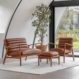 Gallery Datsun Brown 雙人座牛皮沙發