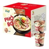 王麵河粉 杯裝河粉 熟牛肉風味61公克 X 12入