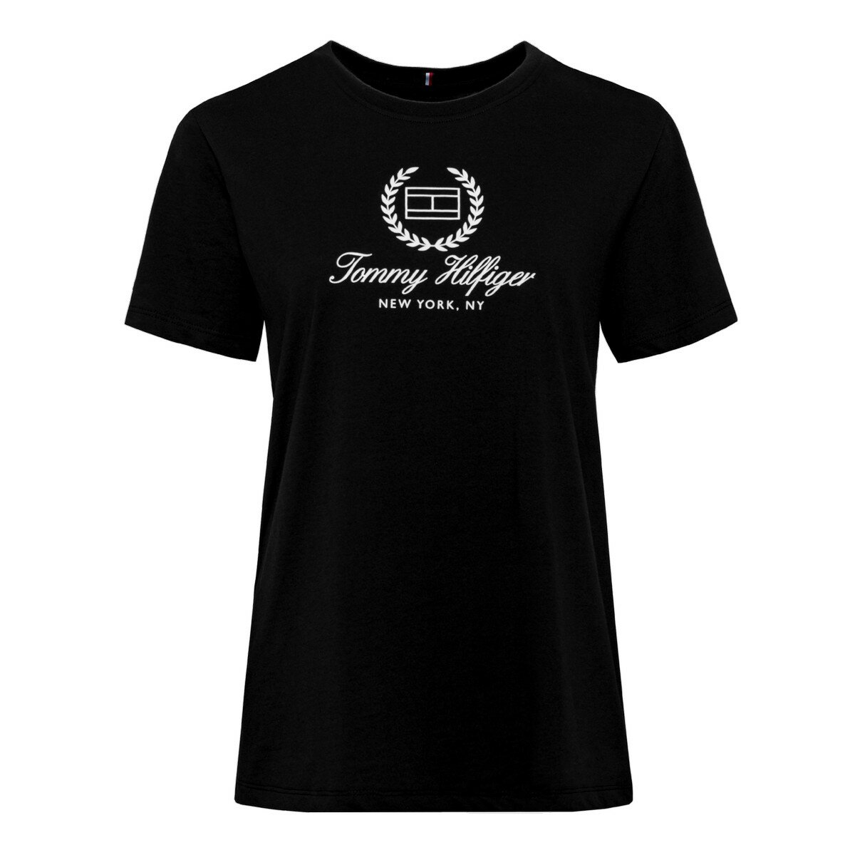 Tommy Hilfiger 女Logo短袖上衣 黑