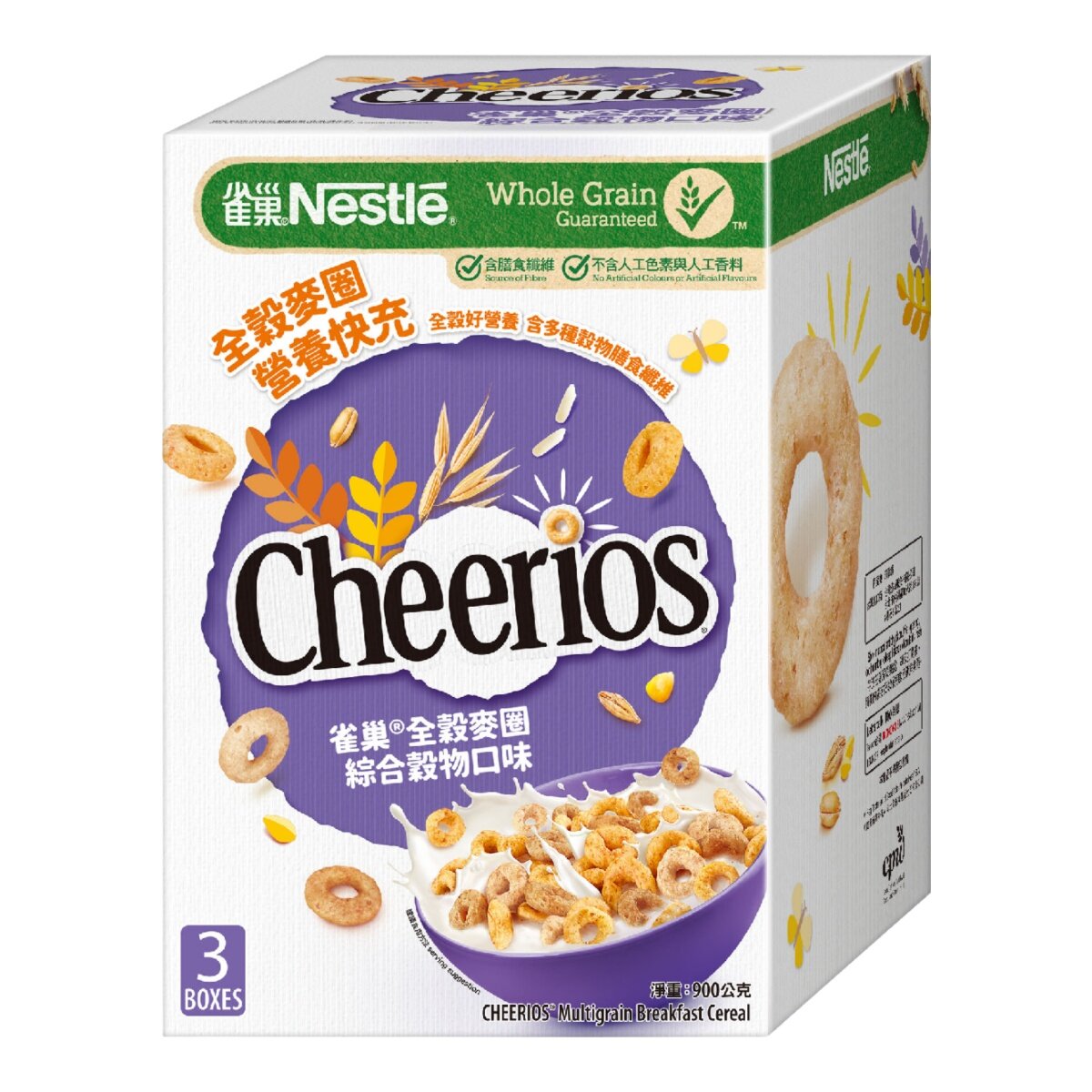 雀巢 Cheerios 全榖麥圈綜合穀物口味 300 公克 X 3入