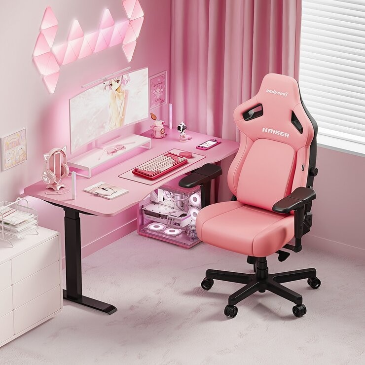 Anda Seat 皮革電競椅 粉