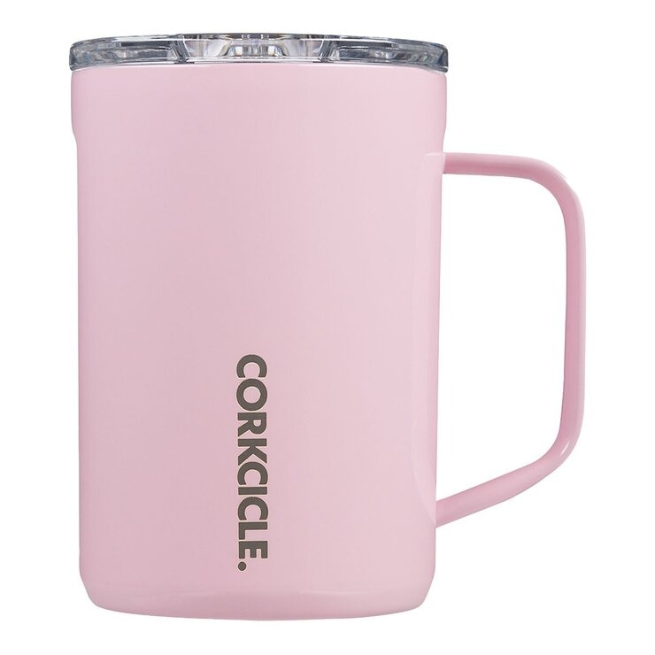 CORKCICLE 不鏽鋼三層真空咖啡杯 475毫升 X 2件組 藍 + 粉