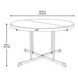 Lifetime 48吋 摺疊圓桌 7入