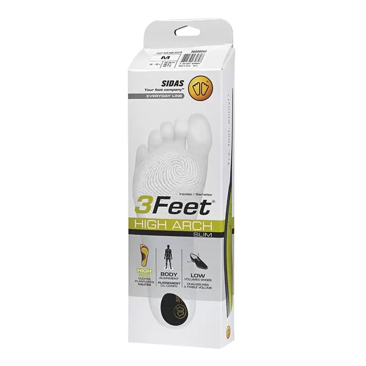 SIDAS 3Feet 高足弓薄型鞋墊 2雙組