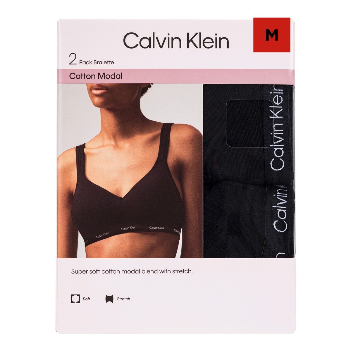 Calvin Klein 女無鋼圈內衣兩入組 M