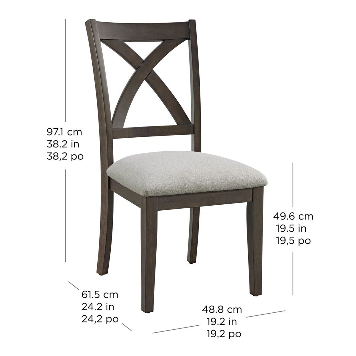 Bayside Furnishings 餐桌椅七件組