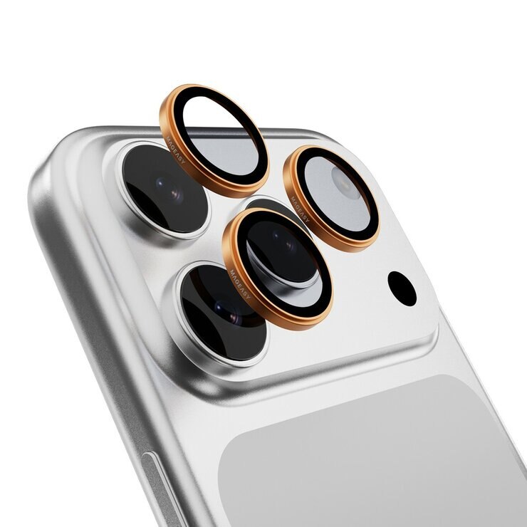 MAGEASY MagStand 360 M 磁吸旋轉支架防摔手機殼 iPhone 17 Pro(迷霧) + 鏡頭保護貼Lenz(珊瑚) + Vetro 9H 鋼化玻璃保護膜