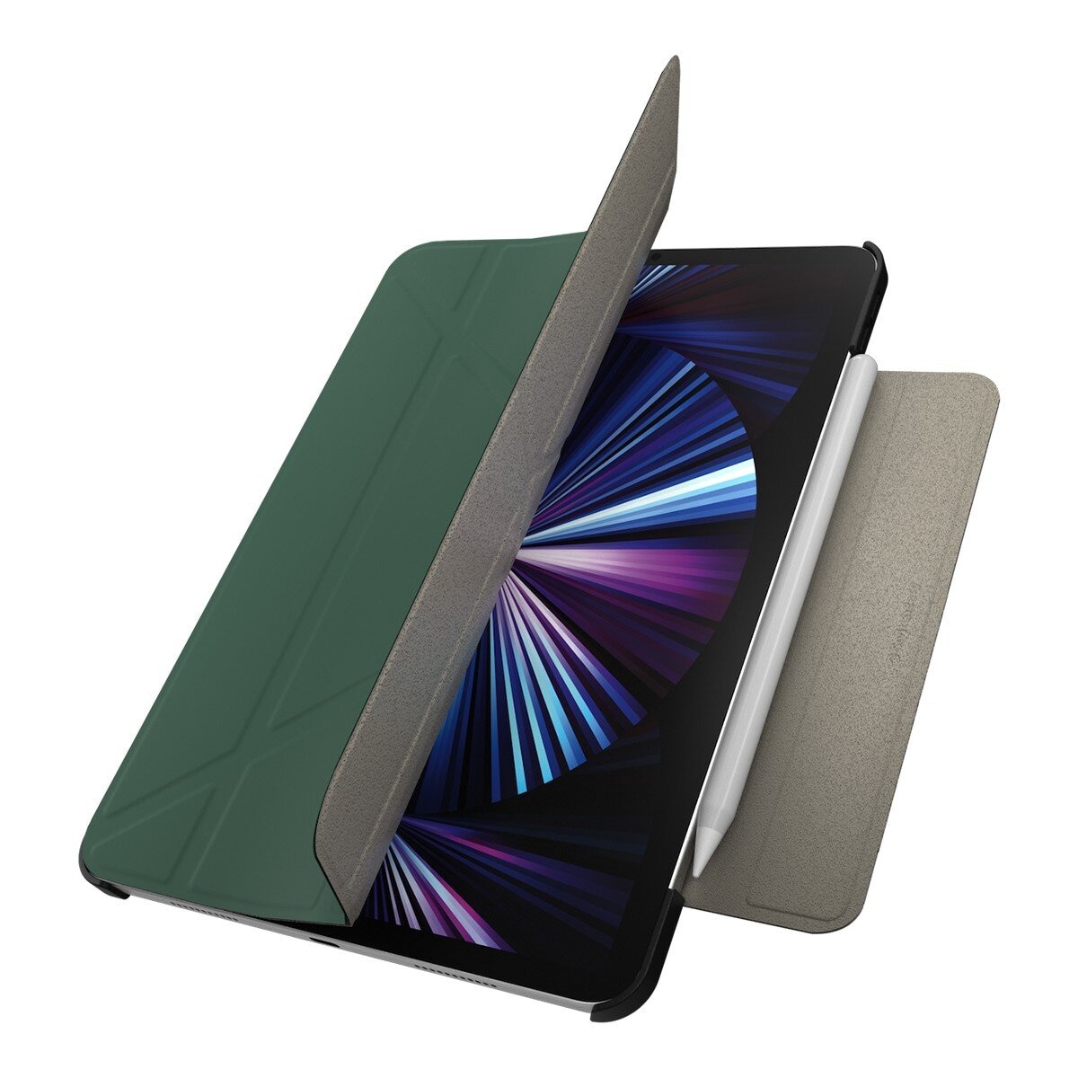 SwitchEasy Origami 全方位多角度支架保護套 iPad Air 11吋 M3 / M2 & iPad Pro 11吋 2022 M2 - 2018 & iPad Air 10.9吋 2022-20 松葉綠