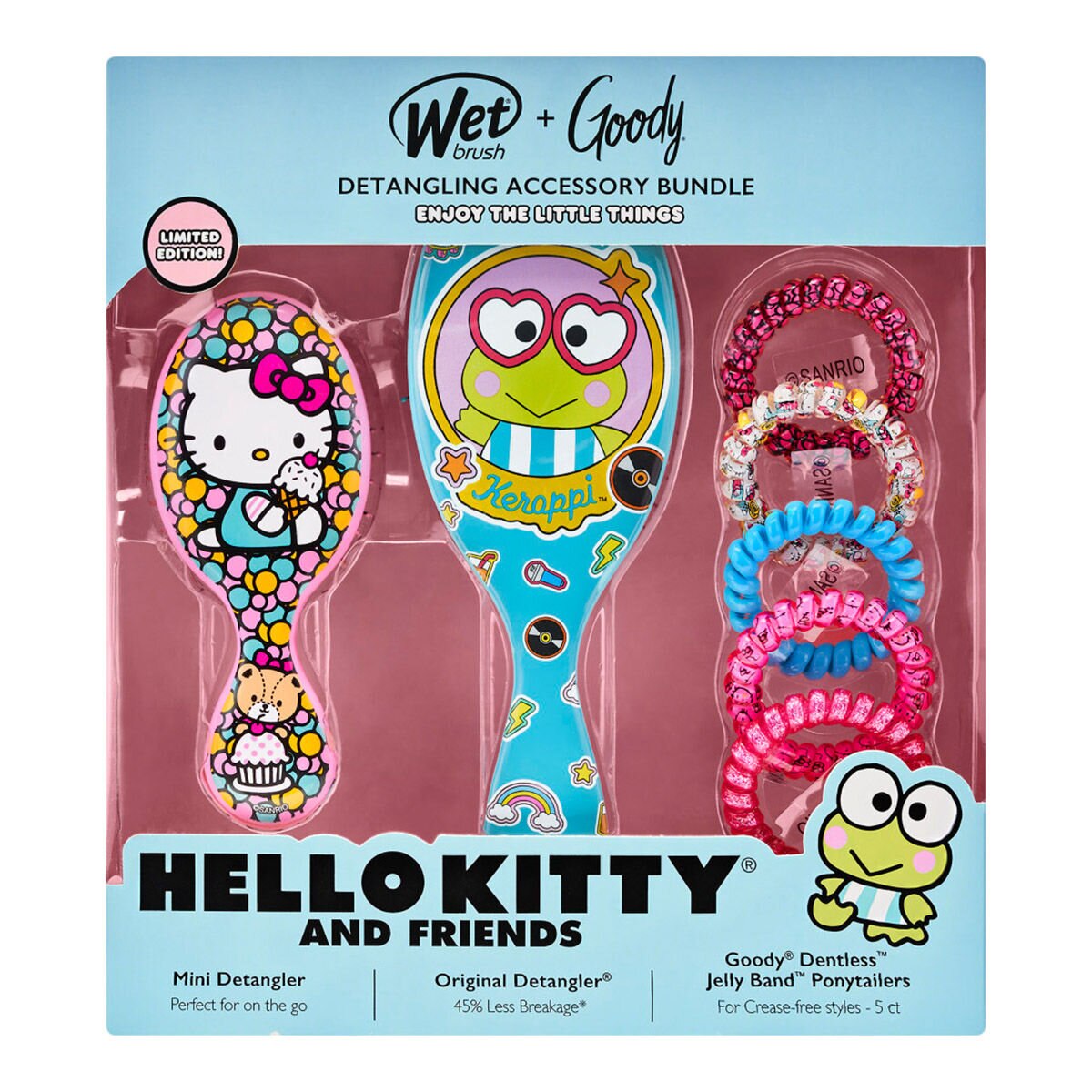Wet Brush Hello Kitty and Friends 梳子髮飾組 水藍 Costco 好市多