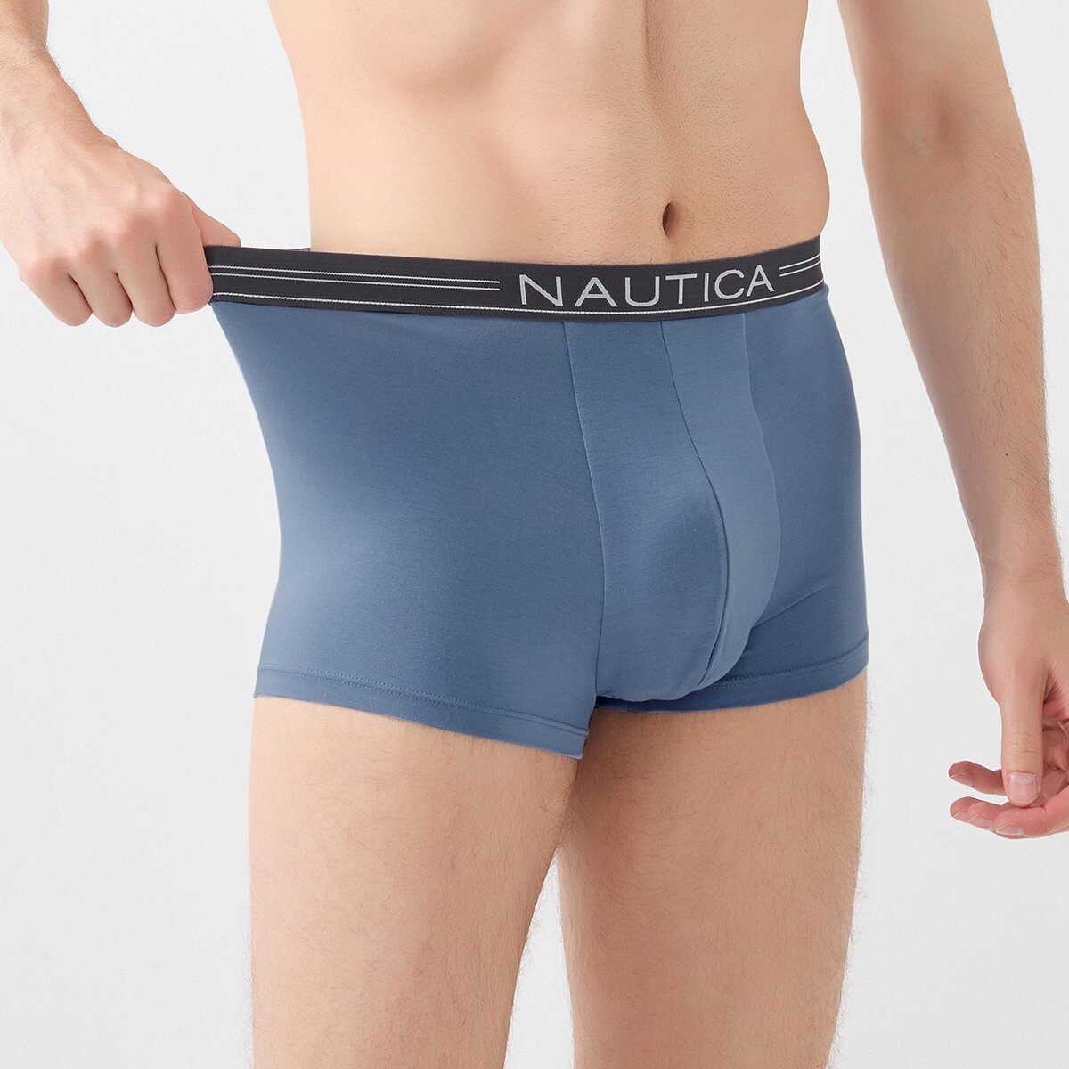 Nautica 男莫代爾平口褲四入組 S