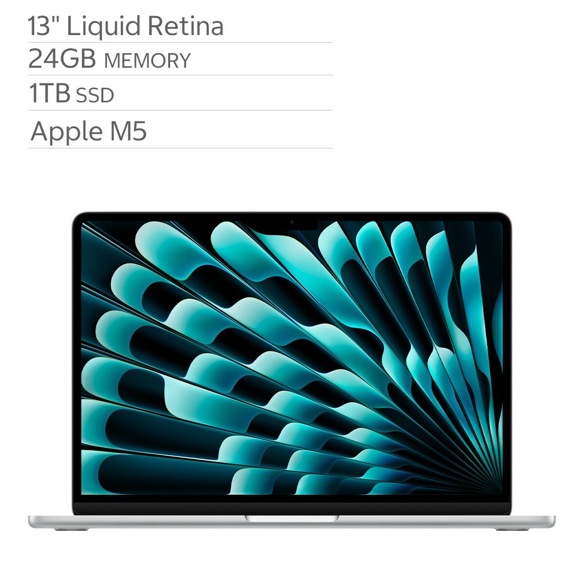 Apple MacBook Air 13吋 搭配 M5晶片 10核心CPU 10核心GPU 24GB 1TB SSD