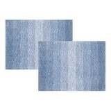 Riviera Home 浴室地墊 2入組 43公分 X 60公分 藍