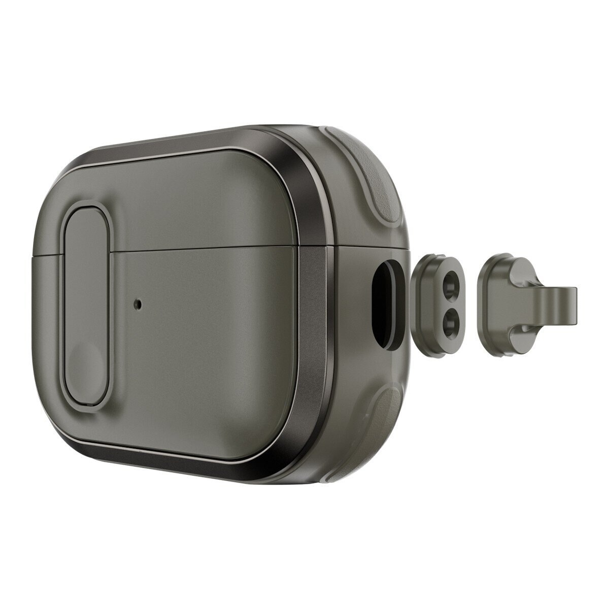 MAGEASY Odyssey 抗衝擊磁扣手繩耳機殼 AirPods Pro 1 & 2 金屬綠 MAGEASY Odyssey 抗衝擊磁扣手繩耳機殼 AirPods Pro 1 & 2 金屬綠