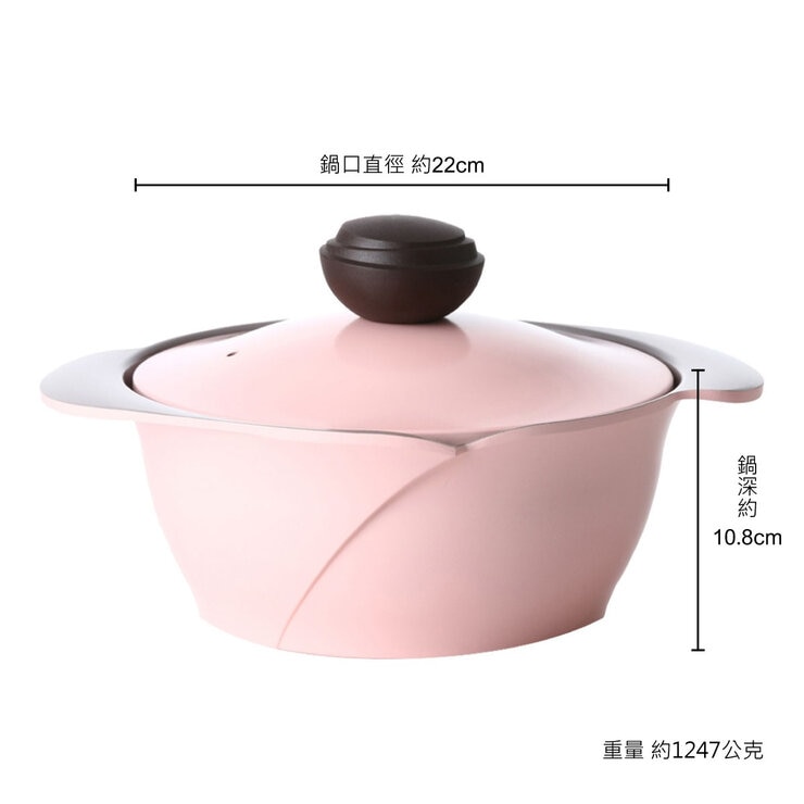 Chef Topf 薔薇系列不沾湯鍋 2件組 18公分 + 22公分