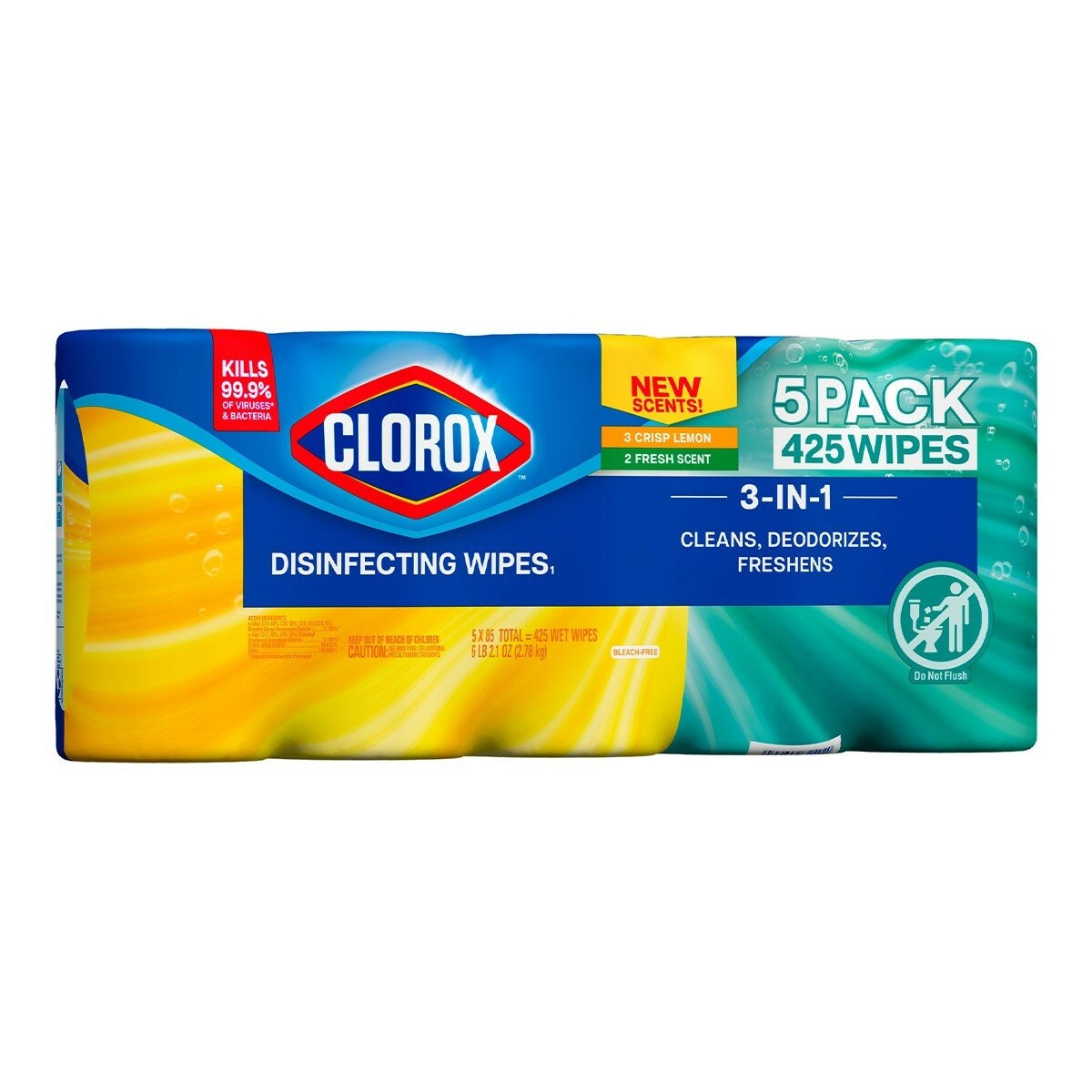 Clorox 高樂氏 萬用清潔擦拭濕巾 85張 X 5入 Clorox 高樂氏 萬用清潔擦拭濕巾 85張 X 5入