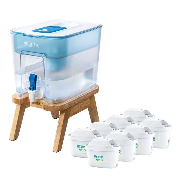 Brita 桌上型濾水箱 8.2公升 + 木架 附八入 Maxtra Pro 濾芯 Brita 桌上型濾水箱 8.2公升 + 木架 附八入 Maxtra Pro 濾芯