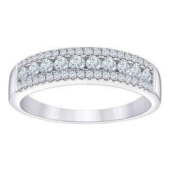 0.50 克拉 14K白K金 圓形鑽石戒指 VS2/I