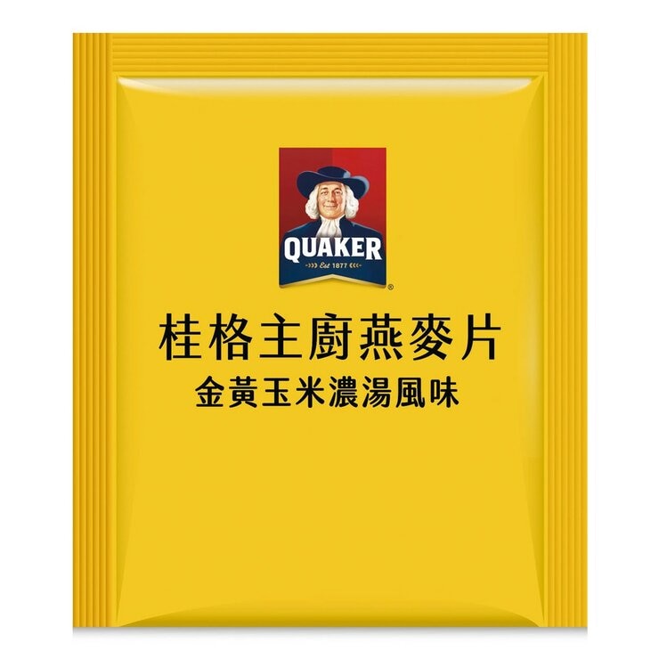 桂格 主廚燕麥片 金黃玉米濃湯風味 47公克 X 30包