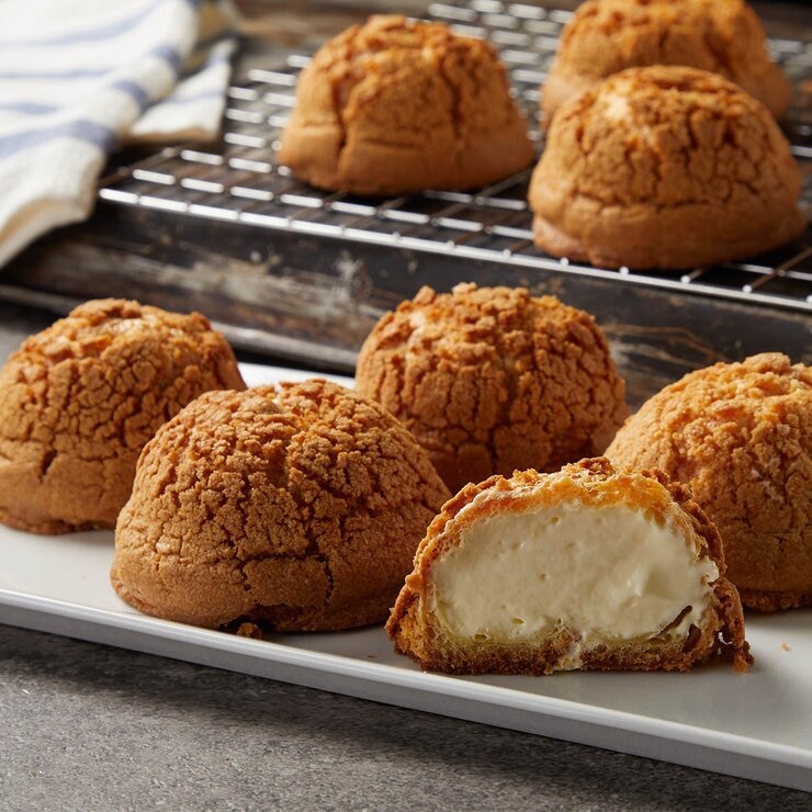 冷藏菠蘿奶油泡芙 9入