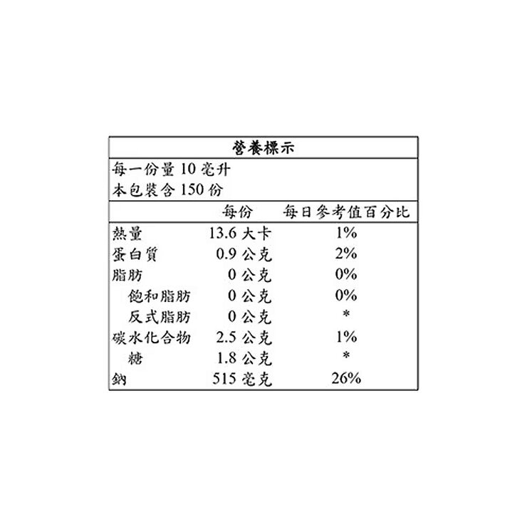 萬家香 大吟釀甘露醬油 1500毫升