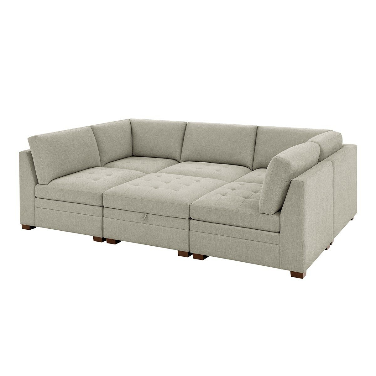 Thomasville 布面模塊沙發六件組 Thomasville 布面模塊沙發六件組