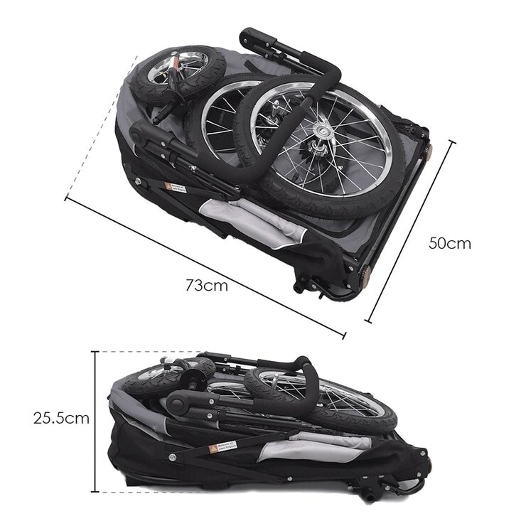 Petique Trailblazer Pet Jogger Space Gray