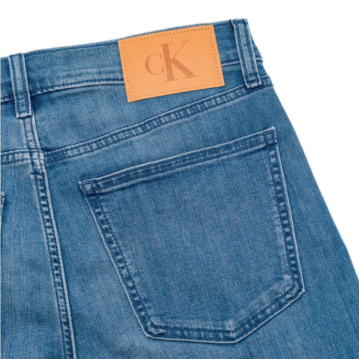 Calvin Klein Jeans 男修身直筒牛仔褲 淺藍