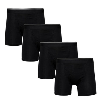 Kirkland Signature 科克蘭 男彈性平口褲4入 黑 M Kirkland Signature 科克蘭 男彈性平口褲4入 黑 M