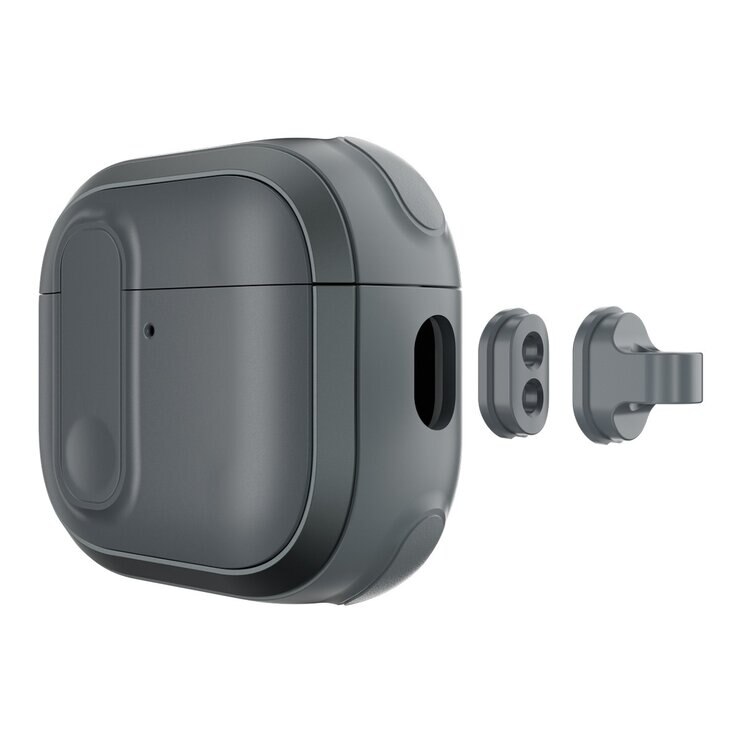 MAGEASY Odyssey 抗衝擊磁扣手繩耳機殼 AirPods 4 金屬灰藍 MAGEASY Odyssey 抗衝擊磁扣手繩耳機殼 AirPods 4 金屬灰藍