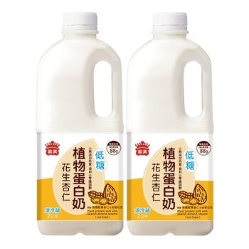 義美 植物蛋白奶花生杏仁 (低糖) 2公升 X 2入