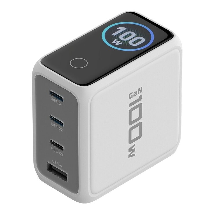 PQI 100W 數位顯示充電器