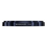 MAGEASY Odyssey Stand M 超軍規防摔磁吸支架手機殼 iPhone 17 Pro(皮革午夜) + 鏡頭保護貼Lenz 鈦合金(午夜鈦) + Vetro 9H 鋼化玻璃保護膜