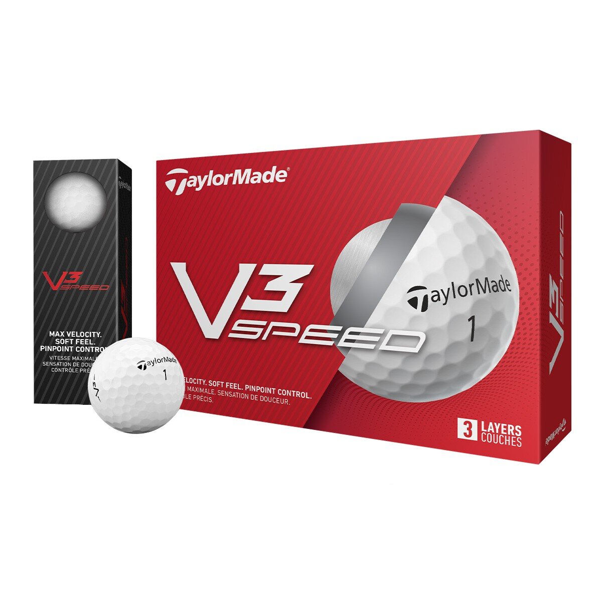 TaylorMade V3 Speed 系列三層高爾夫球 24入 Costco 好市多
