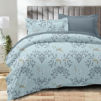 Caliphil 美國棉雙人加大床包兩用被四件組 183公分 X 190公分 茉沛蜜兒