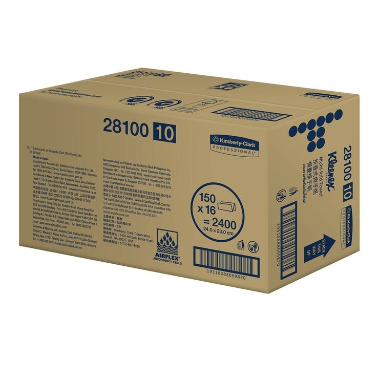 舒潔 折疊式擦手紙 150抽 x 16入