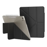 MAGEASY Facet 全方位支架透明背蓋保護套 (筆槽款) 適用於 2025 / M3 - 2024/ M2 iPad Air 13吋 & 2022 - 2020 iPad Pro 12.9吋