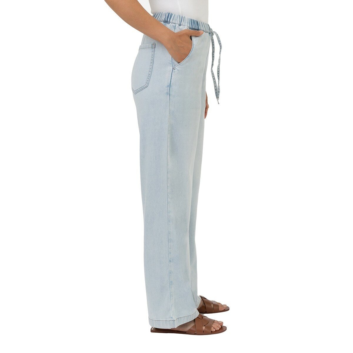 Well Worn 女牛仔休閒褲 淺藍